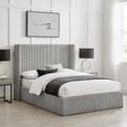 Gibson Ottoman Storage Bed - Grey Fabric - Sizes Available