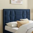 Clarke Ottoman Storage Bed - Navy Fabric - Sizes Available