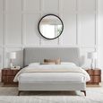 Davies Bed - Grey Fabric - Sizes Available