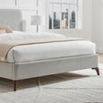 Davies Bed - Grey Fabric - Sizes Available