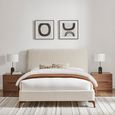 Davies Bed - Natural Fabric - Sizes Available