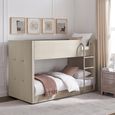 Ewin Bunk Bed - Taupe Fabric