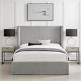 Gibson Ottoman Storage Bed - Grey Fabric - Sizes Available