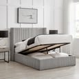 Gibson Ottoman Storage Bed - Grey Fabric - Sizes Available