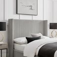 Gibson Ottoman Storage Bed - Grey Fabric - Sizes Available