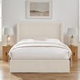 Gibson Ottoman Storage Bed - Natural Fabric - Sizes Available