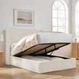 Gibson Ottoman Storage Bed - Natural Fabric - Sizes Available