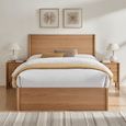 Jordan Ottoman Storage Bed - Natural Oak - Sizes Available