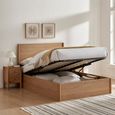 Jordan Ottoman Storage Bed - Natural Oak - Sizes Available