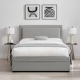 Lawson Storage Bed - 2 Drawer - Grey Fabric - Sizes Available