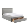 Lawson Storage Bed - 2 Drawer - Grey Fabric - Sizes Available