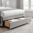 Lawson Storage Bed - 2 Drawer - Grey Fabric - Sizes Available