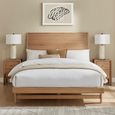 Osmar Bed - Oak - Sizes Available