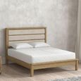 Dorchester Bed - 6ft Queen Size - Low Foot End - Rustic Oak