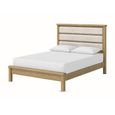 Dorchester Bed - 5ft King Size - Low Foot End - Rustic Oak