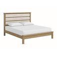 Dorchester Bed - 6ft Queen Size - Low Foot End - Rustic Oak