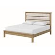 Dorchester Bed - 6ft Queen Size - Low Foot End - Rustic Oak
