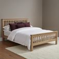 Treviso Curved Oak Bed - High Foot End - Slatted - Sizes Available
