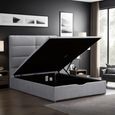 Jessica Ottoman Storage Bed - Grey - Fabric - Sizes Available