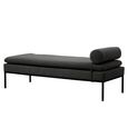 Harley Day Bed - Dark Grey Linen Fabric