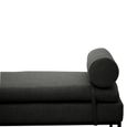 Harley Day Bed - Dark Grey Linen Fabric
