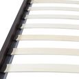 Bali Bed - Grey and Dark Ebony - Fabric and Wood - Sizes Available