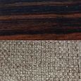 Bali Bed - Grey and Dark Ebony - Fabric and Wood - Sizes Available
