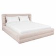 Obidis Ottoman Storage Bed - 6ft Queen Size - Natural - Fabric