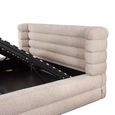 Obidis Ottoman Storage Bed - 6ft Queen Size - Natural - Fabric