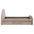 Pixie Pull Out Bed - 4ft Small Double - Clay - Fabric