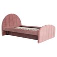 Pixie Pull Out Bed - 4ft Small Double - Rosewood - Fabric