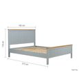 Chantilly Bed - Grey Painted - Wood - Sizes Available