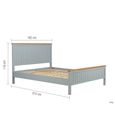 Chantilly Bed - Grey Painted - Wood - Sizes Available