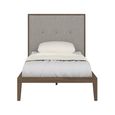 Ivy Bed - 3ft Single - Walnut - Fabric and Wood