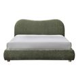 Wave Bed - Olive Green Soft Weave - Fabric - Sizes Available