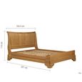 Bordeaux Sleigh Bed - Natural - Oak - Sizes Available