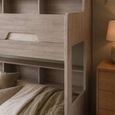 Orion Bunk Bed - 1 Drawer - Grey - Oak Effect