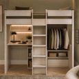 Celeste Highsleeper Storage Bed - Nordic White - Wood