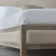 Lucie Bed - Ivory - Fabric and Wood - Sizes Available
