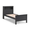 Maine Bookcase Bed - 3ft Single - Anthracite Lacquered - Wood