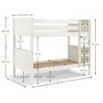 Maine Bunk Bed - Surf White Lacquered - Wood