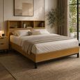 Sia Bookcase Bed - Oak Effect - Sizes Available