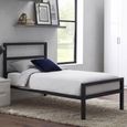 Soto Bed - Black - Satin Metal - Sizes Available