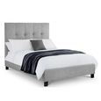 Sorrento Bed - 6ft Queen Size - Light Grey - Linen Fabric