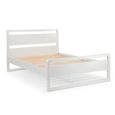Venice Bed - 4ft 6in Double - Surf White - Wood and Metal