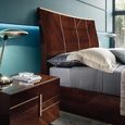 Bellagio Bed - High Gloss Walnut - Wooden - Sizes Available