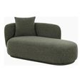 Mykonos Curved Daybed - Olive Green - Fabric