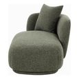 Mykonos Curved Daybed - Olive Green - Fabric