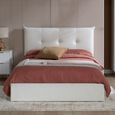Haven Ottoman Storage Bed - White - Fabric - Sizes Available