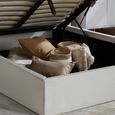 Haven Ottoman Storage Bed - White - Fabric - Sizes Available